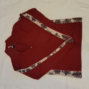 Women's Red Smart Wool Sweater in Size Medium